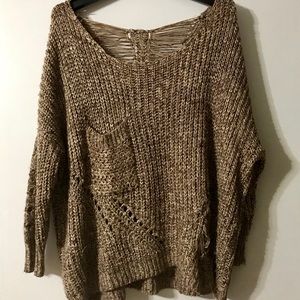 OVERSIZED SWEATER FITS ALL (falls off shoulder(s))